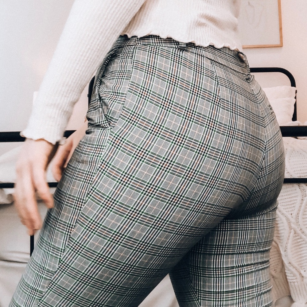 H&am PLAID PANTS